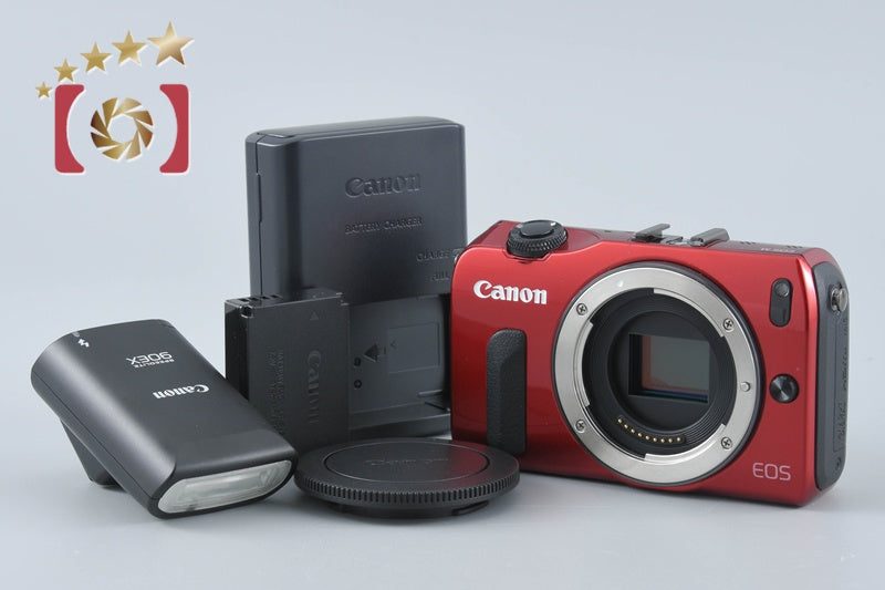 Canon EOS M Red 18.0 MP Digital Mirrorless Camera