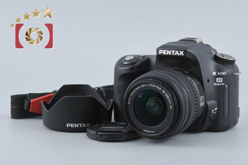 "Shutter count 2,327" PENTAX K100D SUPER 6.1MP DSLR SMC DA 18-55 AL Lens