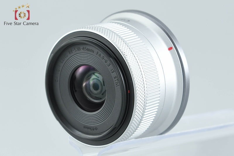 Canon EOS R50 White 24.2 MP Digital Mirrorless Camera RF-S 18-45 IS STM Lens