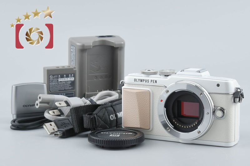 "Count 572" Olympus PEN Lite E-PL7 White 16.1 MP Digital Mirrorless Camera Body