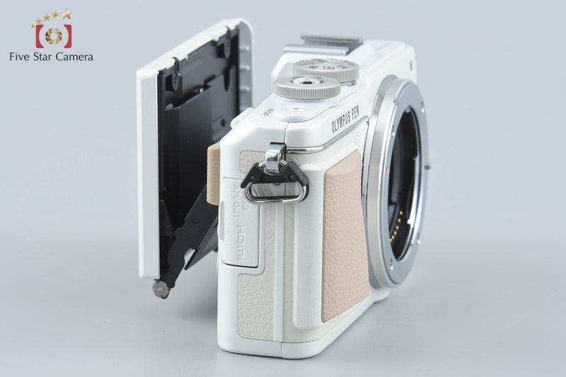 "Count 572" Olympus PEN Lite E-PL7 White 16.1 MP Digital Mirrorless Camera Body