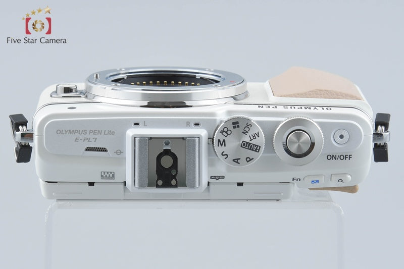 "Count 572" Olympus PEN Lite E-PL7 White 16.1 MP Digital Mirrorless Camera Body