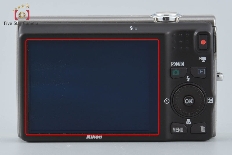 Nikon COOLPIX S6200 Platinum Silver 16.0 MP Digital Camera