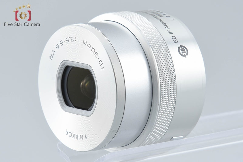 "Shutter count 227" Nikon 1 J4 Silver 18.4 MP Digital Camera 10-30 Lens w/ Box