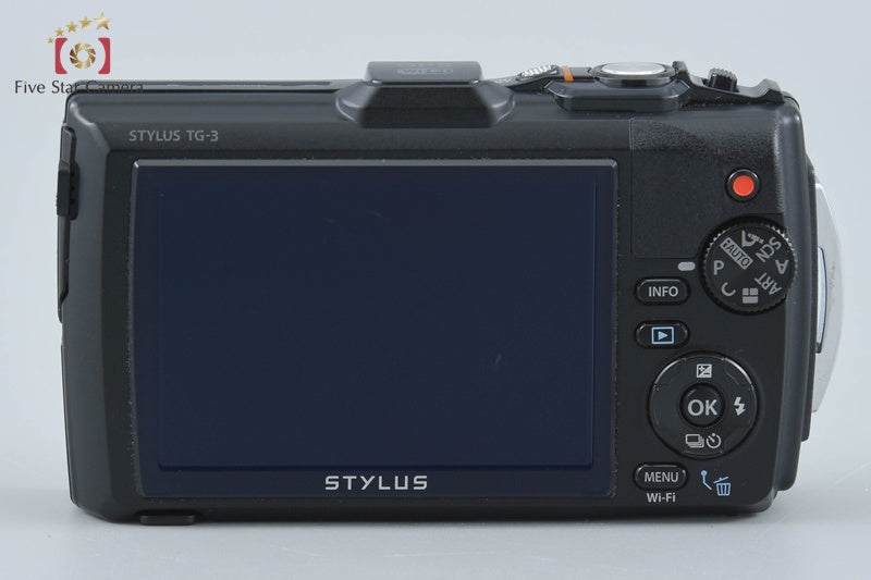 "Count 1,812" Olympus STYLUS TG-3 Tough Black 16.0 MP Digital Camera