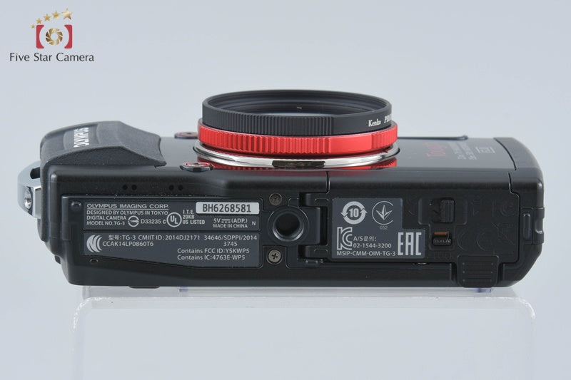 "Count 1,812" Olympus STYLUS TG-3 Tough Black 16.0 MP Digital Camera