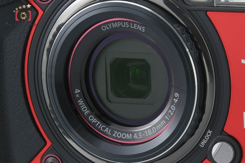 "Count 549" Olympus Tough TG-5 Red 12.0 MP 15m Waterproof Digital Camera