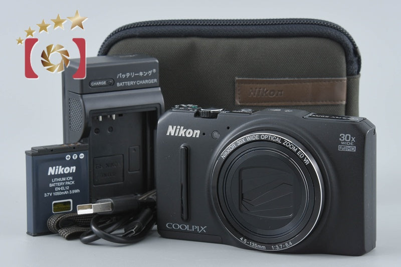 Nikon COOLPIX S9700 Precious Black 16.5 MP Digital Camera from Japan