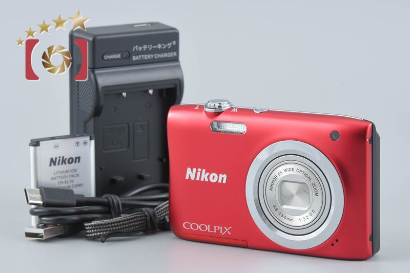 Nikon COOLPIX A100 Red 20.1 MP Digital Camera