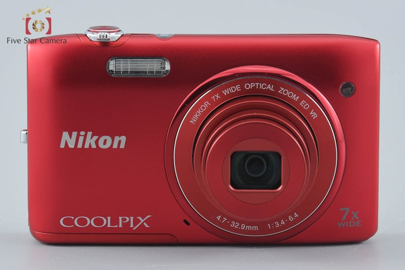 Nikon COOLPIX S3500 Raspberry Red 20.0 MP Digital Camera