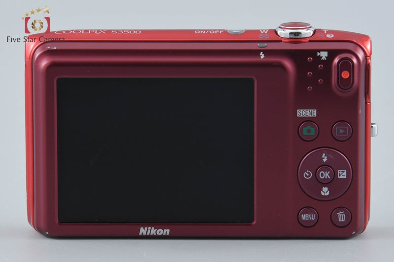 Nikon COOLPIX S3500 Raspberry Red 20.0 MP Digital Camera