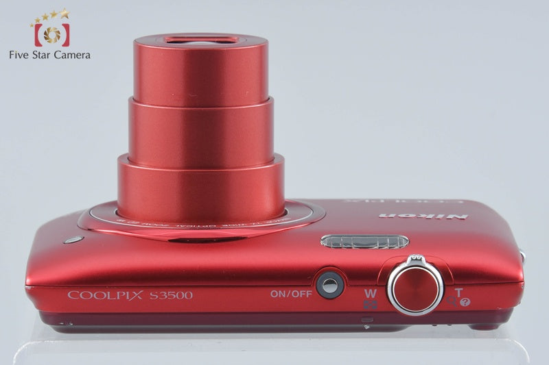 Nikon COOLPIX S3500 Raspberry Red 20.0 MP Digital Camera