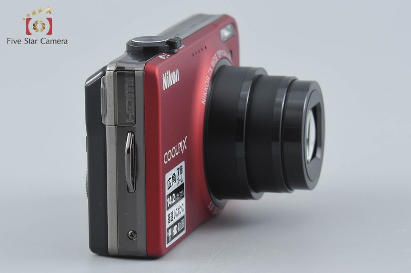 Nikon COOLPIX S6000 Flash Red 14.2 MP Digital Camera