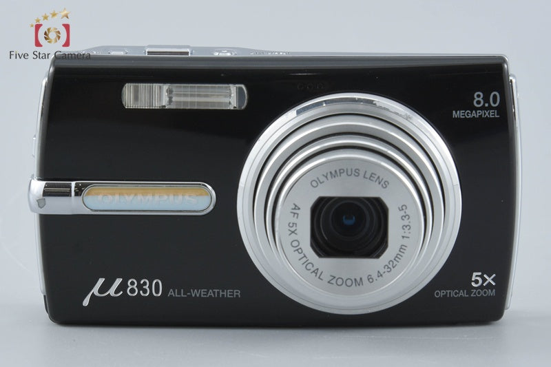 Olympus μ830 Piano Black 8.0 MP Digital Camera w/ Box