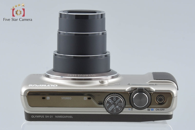 Olympus Stylus SH-21 Gold 16.0 MP Digital Camera w/ Box