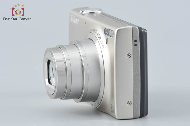 Nikon COOLPIX S6100 Champagne Silver 16.0 MP Digital Camera w/ Box