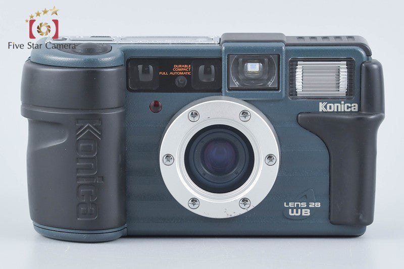 Konica Genbakantoku 28WB Blue 35mm Point & Shoot Film Camera from Japan