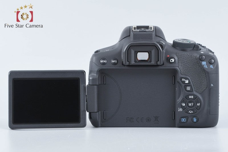 Canon EOS Kiss X8i / Rebel T6i / 750D 24.2 MP DSLR EF-S 18-55 Lens from Japan