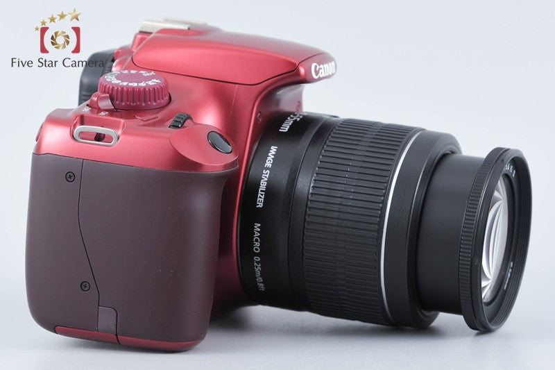 Canon EOS Kiss X50 / Rebel T3 / 1100D Red 12.2 MP 18-55 Lens from Japan