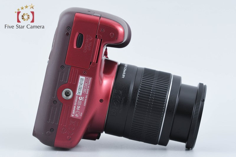 Canon EOS Kiss X50 / Rebel T3 / 1100D Red 12.2 MP 18-55 Lens from Japan