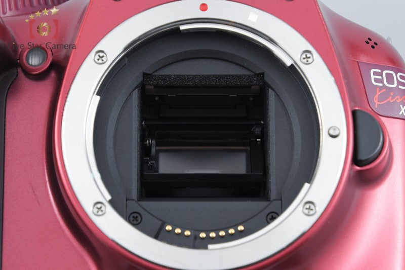 Canon EOS Kiss X50 / Rebel T3 / 1100D Red 12.2 MP 18-55 Lens from Japan