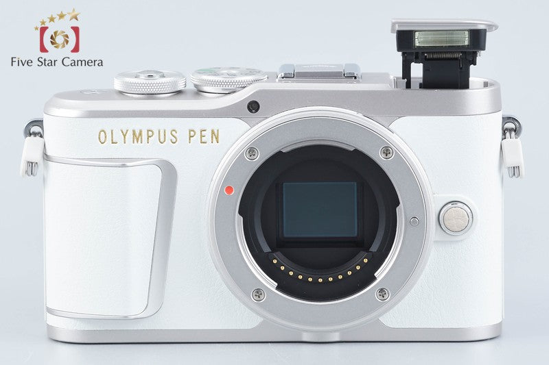 "Count 1,032" Olympus PEN E-PL9 White 16.1 MP 14-42 40-150 Lenses from Japan