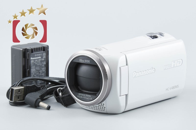 Panasonic HC-V480MS White Digital Hi-Vision Video Camera from Japan