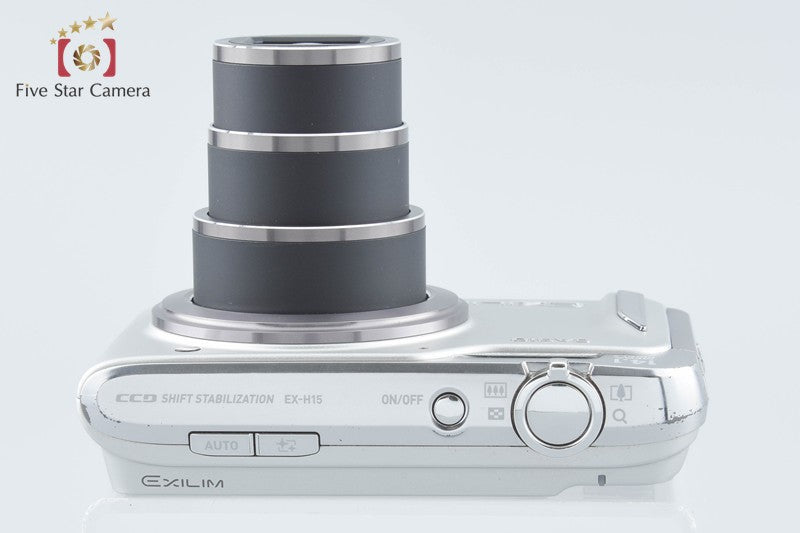 CASIO EXILIM EX-H15 Silver 14.1 MP Digital Camera from Japan