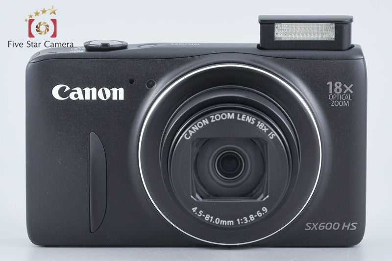 Canon Powershot SX600 HS Black 16.0 MP Digital Camera from Japan