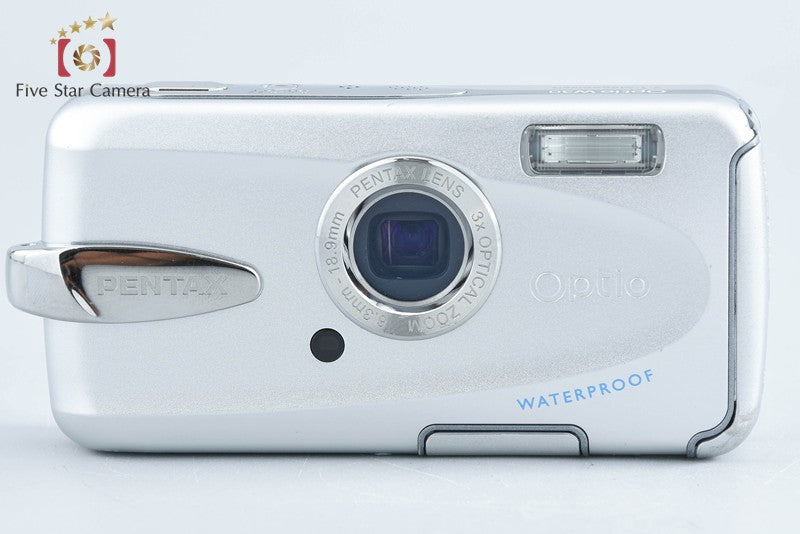Pentax Optio W30 Silver 7.1 MP Waterproof Digital Camera from Japan