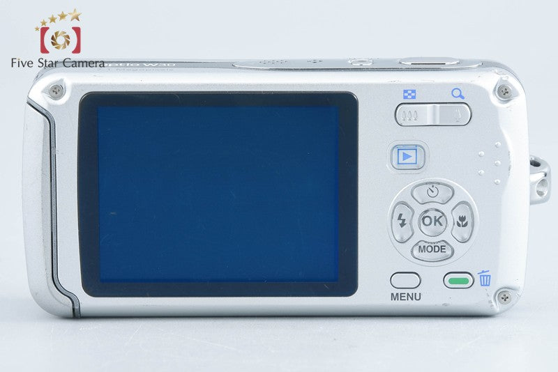 Pentax Optio W30 Silver 7.1 MP Waterproof Digital Camera from Japan