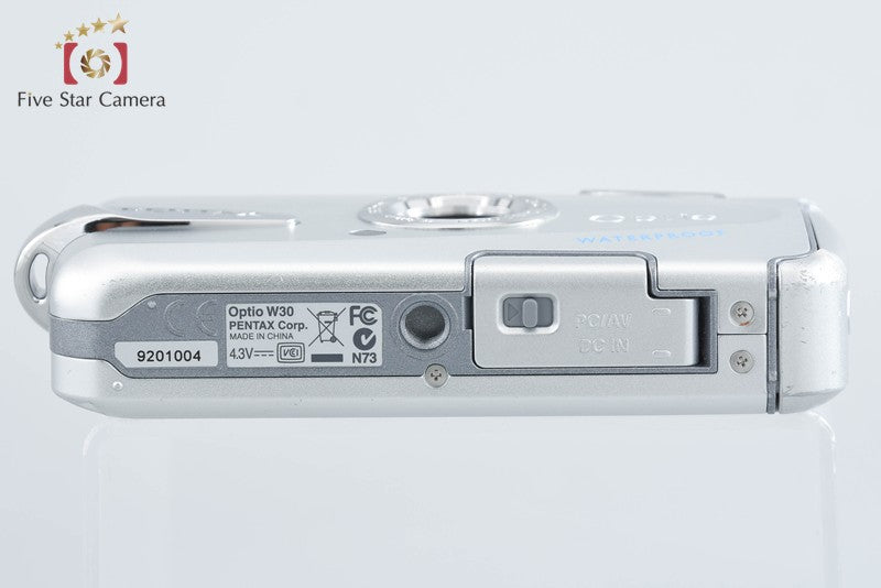 Pentax Optio W30 Silver 7.1 MP Waterproof Digital Camera from Japan
