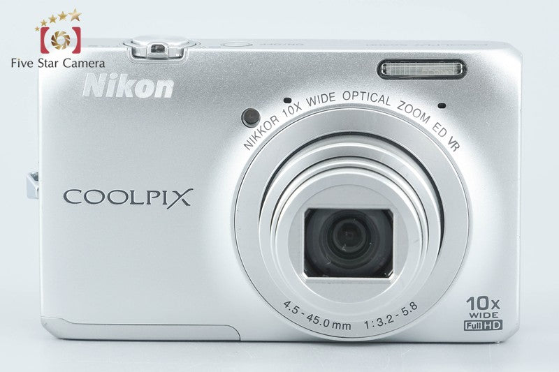 Nikon COOLPIX S6300 Crystal Silver 16.0 MP Digital Camera from Japan