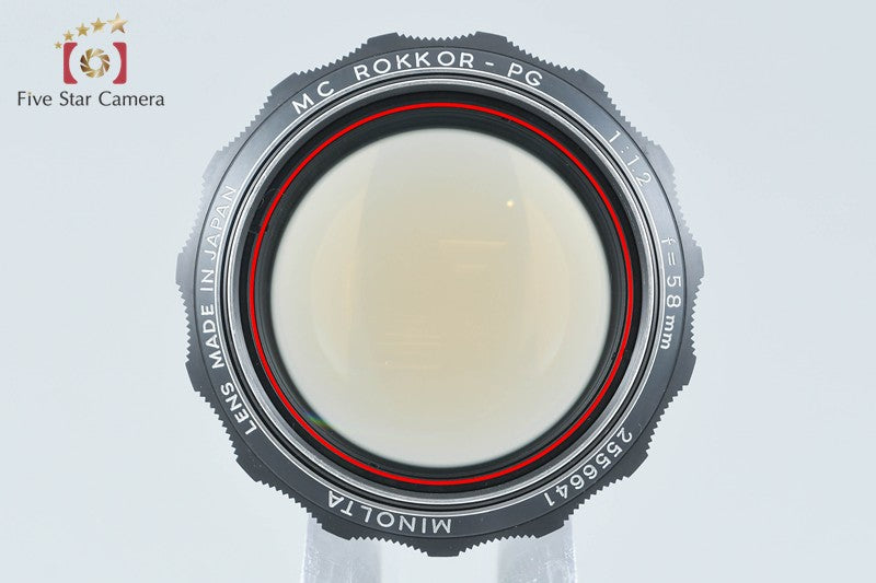 Minolta MC ROKKOR-PG 58mm f/1.2 from Japan