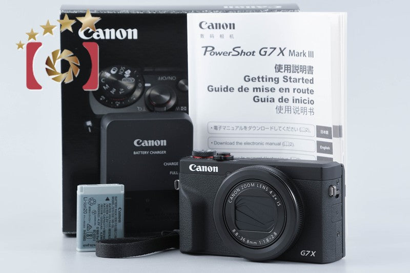Canon Powershot G7X Mark III Black 20.1 MP Digital Camera w/ Box from Japan