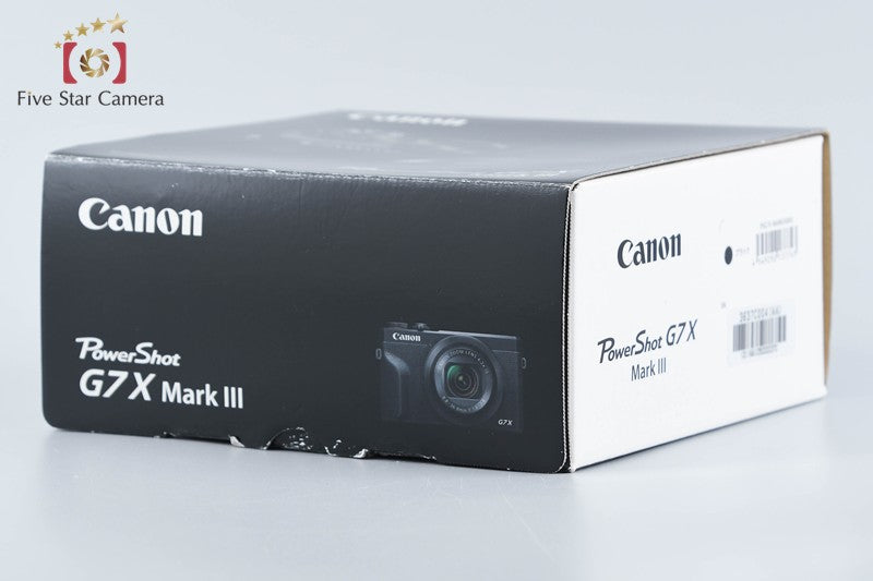 Canon Powershot G7X Mark III Black 20.1 MP Digital Camera w/ Box from Japan