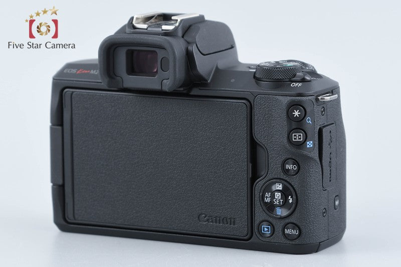 "Count 1,000" Canon EOS Kiss M2 Black 24.1 MP EF-M 15-45 IS STM Lens from Japan