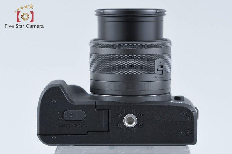 "Count 1,000" Canon EOS Kiss M2 Black 24.1 MP EF-M 15-45 IS STM Lens from Japan