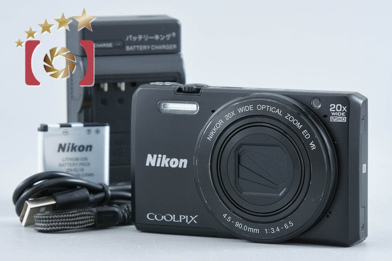 Nikon COOLPIX S7000 Black 16.2 MP Digital Camera from Japan
