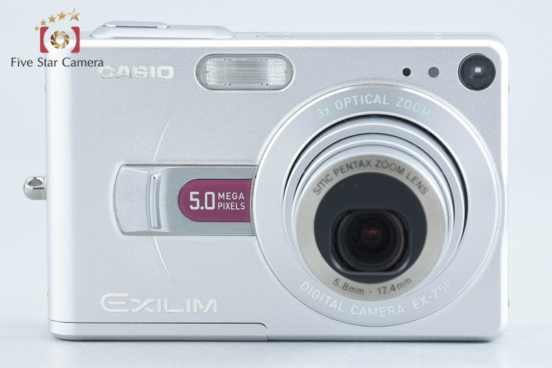 CASIO EXILIM ZOOM EX-Z50 Silver 5.0 MP Digital Camera from Japan