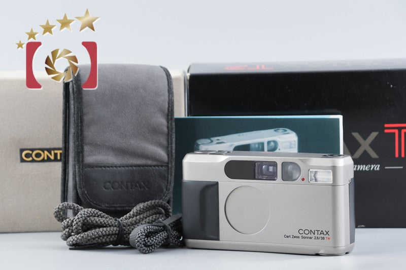 CONTAX T2 35mm Point & Shoot Film Camera w/ Box from Japan