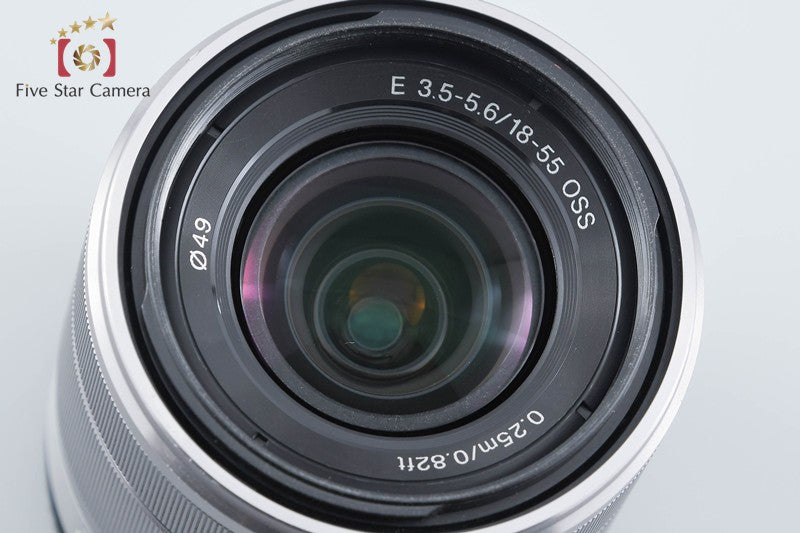 SONY E 18-55mm f/3.5-5.6 OSS SEL1855 Silver from Japan