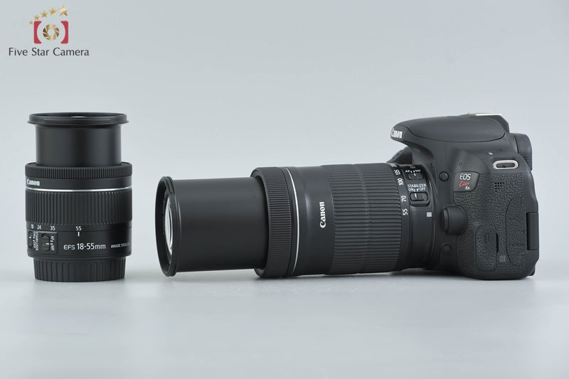 "Count 5,398" Canon EOS Kiss X9i / Rebel T7i / 800D 24.2 MP 18-55 55-250 Lenses