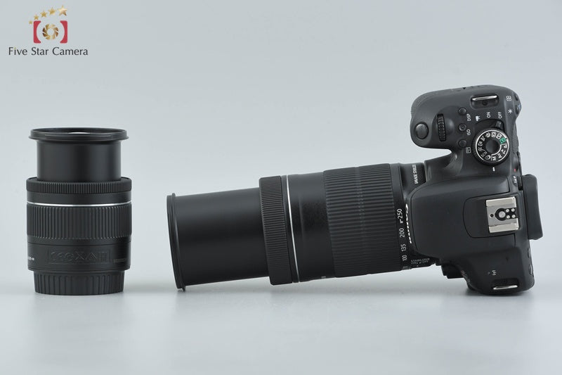 "Count 5,398" Canon EOS Kiss X9i / Rebel T7i / 800D 24.2 MP 18-55 55-250 Lenses