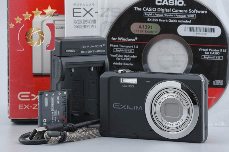 Casio EXILIM EX-ZS5 Black 14.1 MP Digital Camera w/ Box