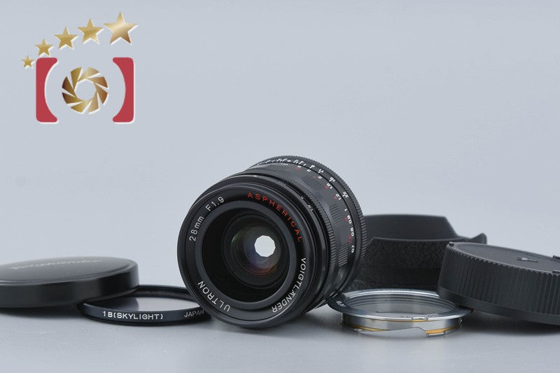 Voigtlander ULTRON 28mm f/1.9 Aspherical Black L39 LTM Leica Thread Mount