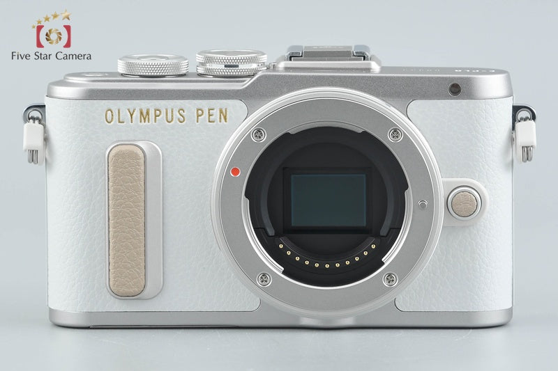 "Shutter count 82" Olympus PEN E-PL8 White 16.1 MP 14-42 40-150 Lenses