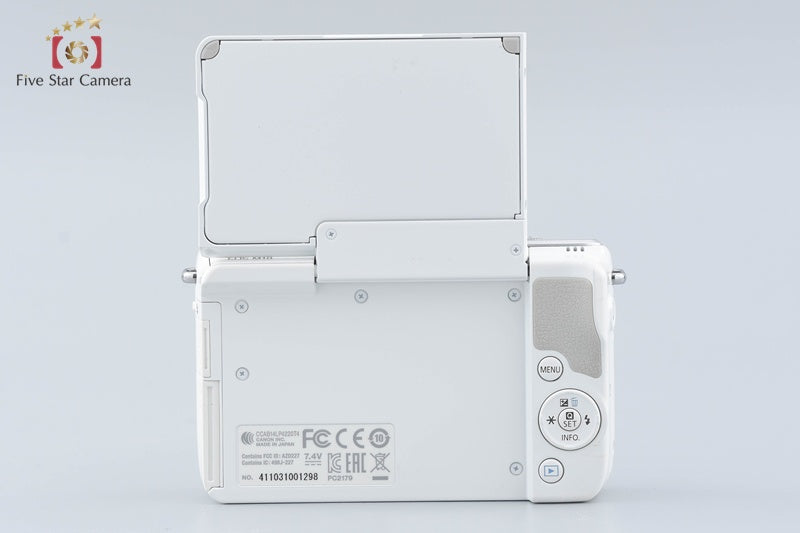 Canon EOS M10 White 18.0 MP Digital Mirrorless Camera 15-45 55-200 Lenses w/ Box