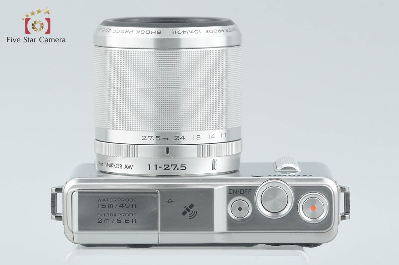 "Shutter count 622" Nikon 1 AW1 Silver 14.2 MP Digital Camera 11-27.5 Lens