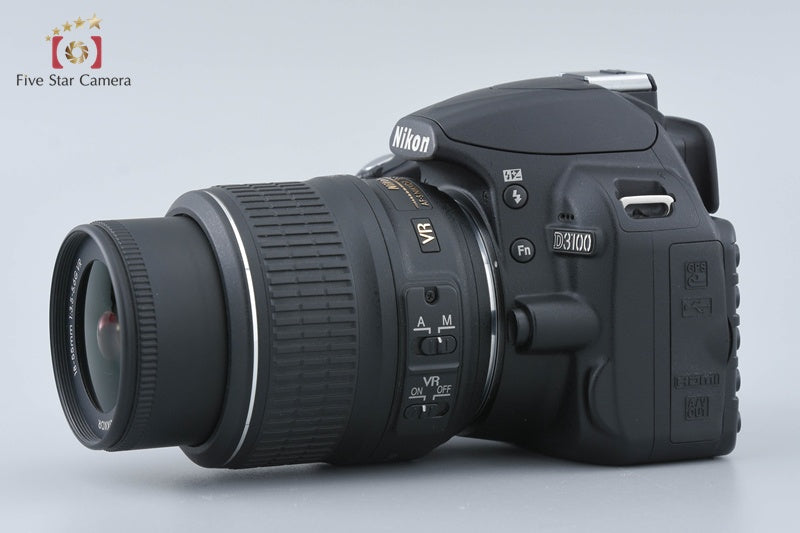 "Shutter count 227" Nikon D3100 Black 14.2 MP Digital SLR Camera 18-55 VR Lens